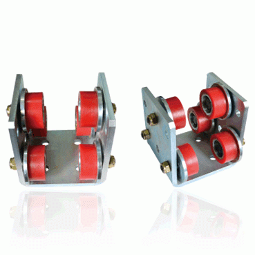 HC-HSU6 standard selection 6-wheel H-beam urethane trolley for windows Korea Caster