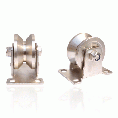 HC-SVR [SUS] All stainless steel v-angle plate fixed Korea Caster