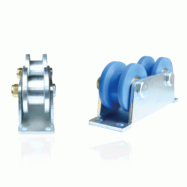HC-WDR / HC-WNDR iron/nylon ㄷangle 2-wheel-plate type
