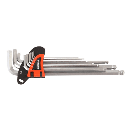 Seshin Ball Wrench Ball Wrench Set SB-BWCL9 (1.5~10mm) 9P, Long