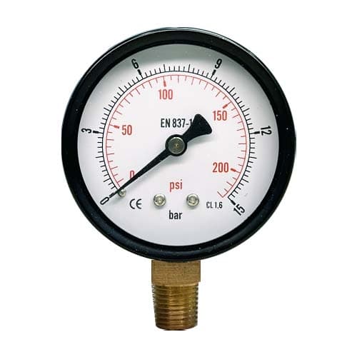 Pressure gauge pneumatic air pressure air 60 thread PT 1/4 pressure range 10kg 10bar